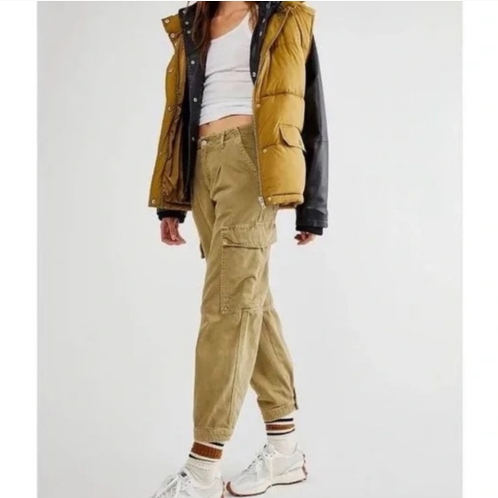 Free People First Light Utility Pants Green 0